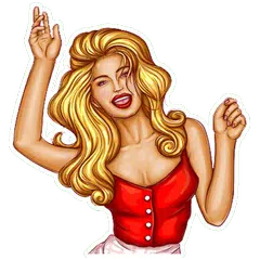 Pin-up Girl Stickers Set APK Herunterladen