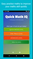 Quick Math IQ Test Plakat