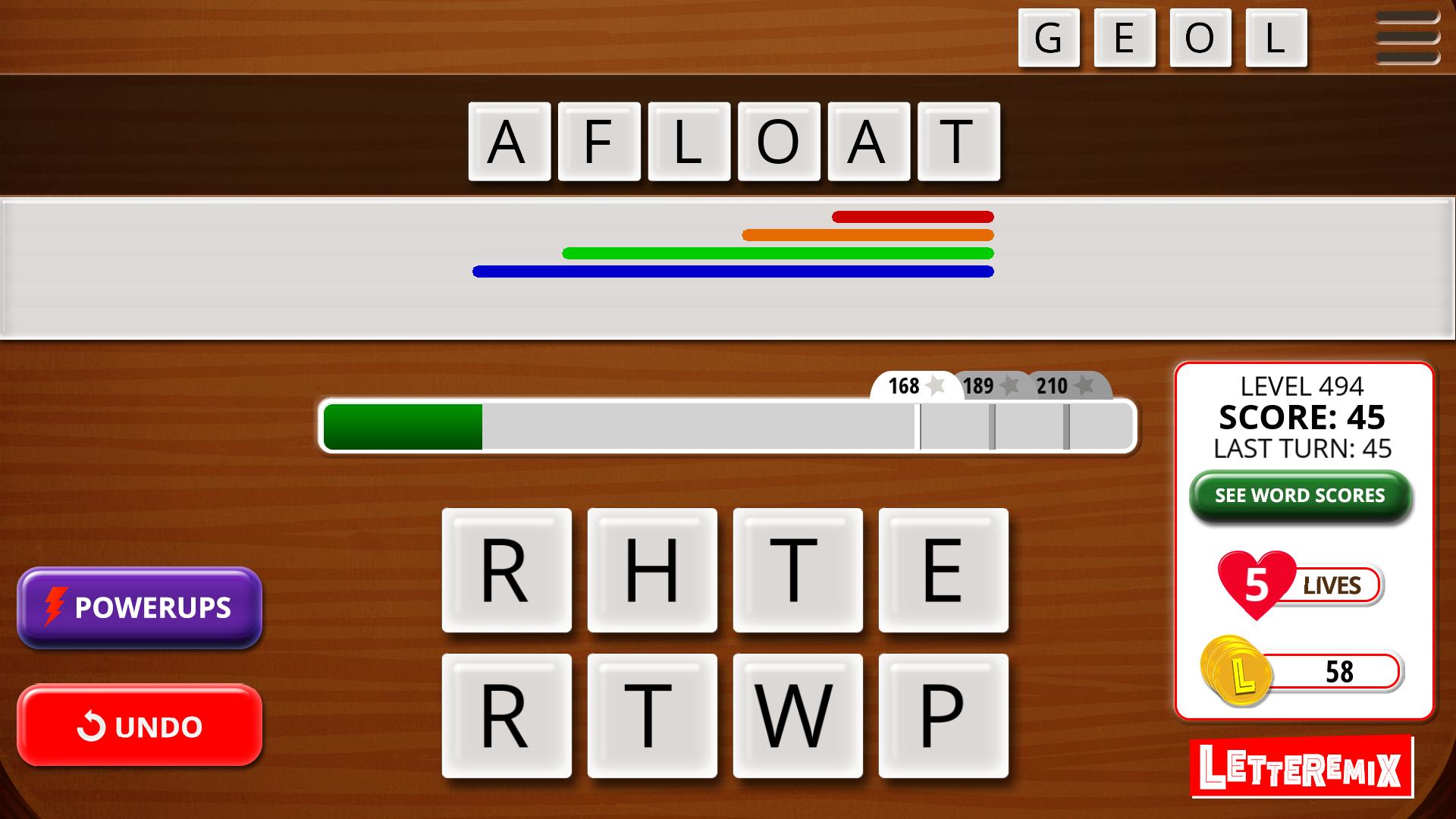 Word game 3 Lifes.