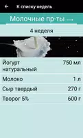 Меню на месяц для похудения screenshot 3