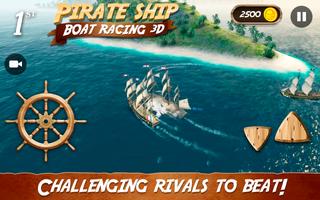 Pirate Ship Boat Racing 3D capture d'écran 1