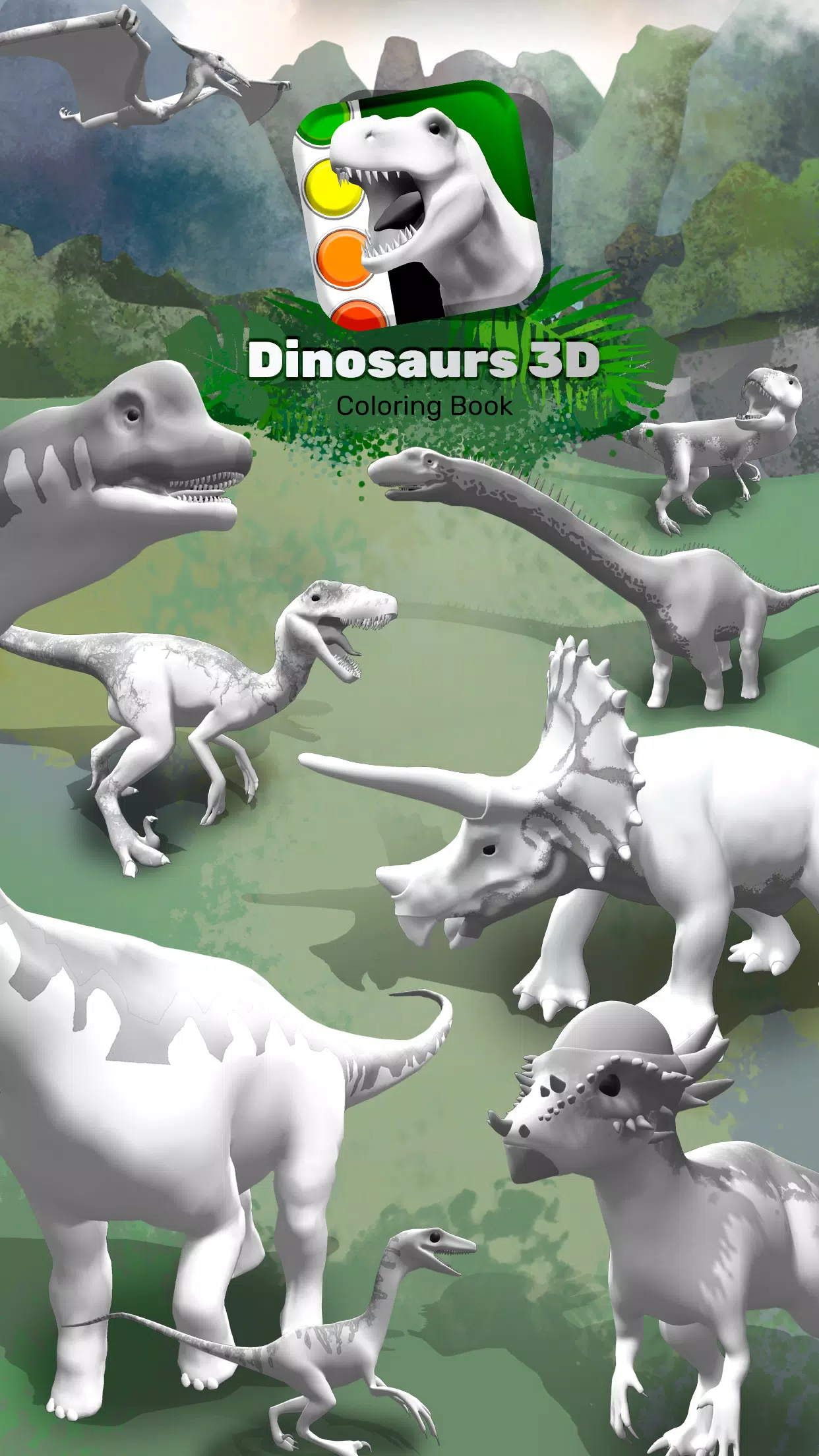 Download do APK de Dinossauros: Colorir - Jogo Grátis para