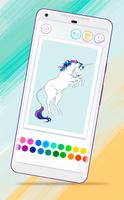 Unicorn Coloring Book скриншот 2