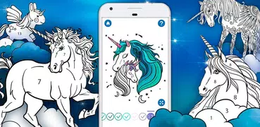 Unicornio: Colorear por Número