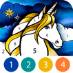 ”Unicorn Color by Number Book