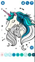 Unicorn Color by Number Book capture d'écran 3