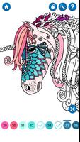 Unicorn Color by Number Book スクリーンショット 1