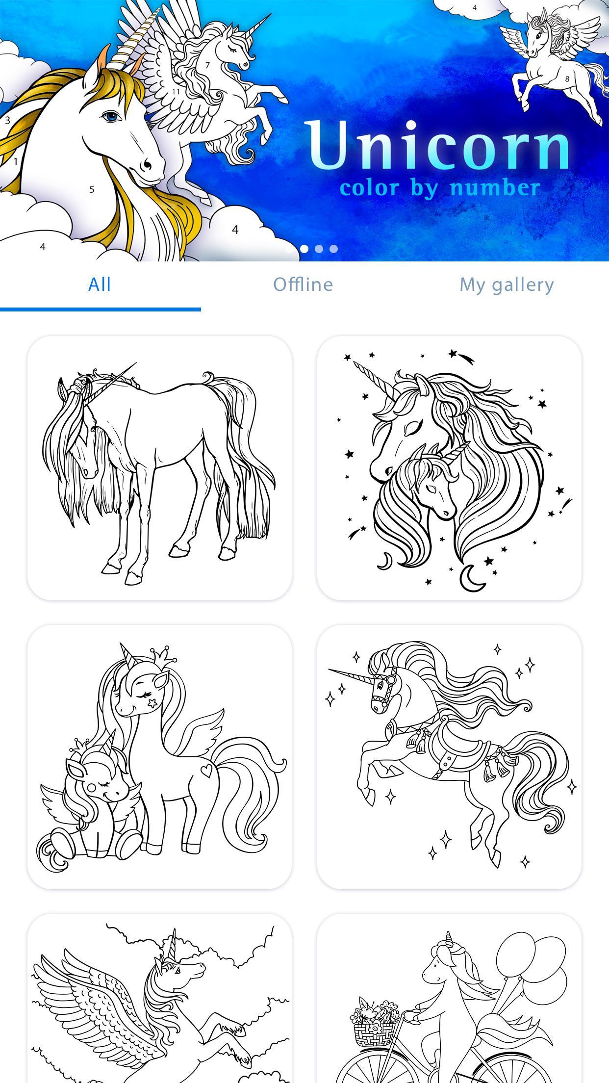 Unicorn Color by Number for Android - APK Download