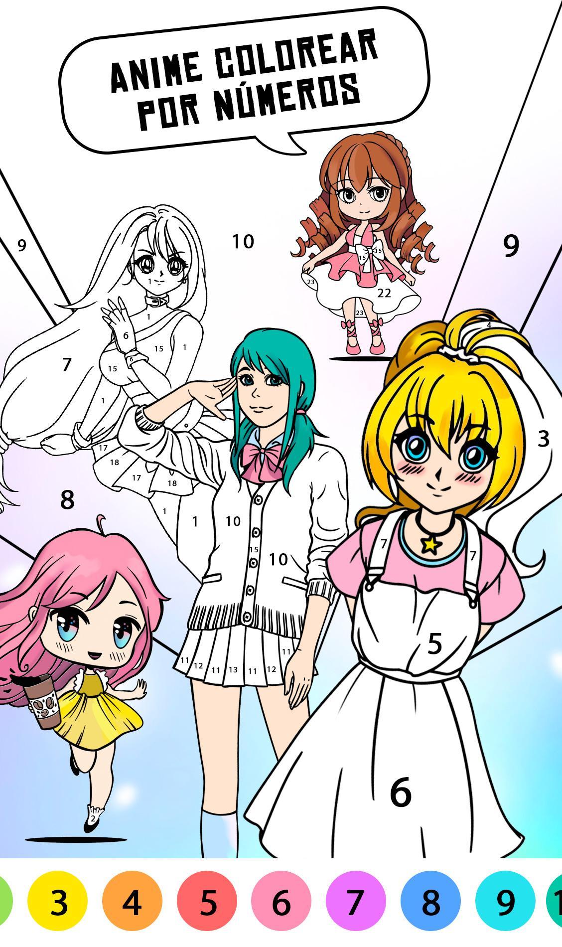 Descarga de APK de Anime Colorear por Números para Android Descarga de APK de Anime Colorear por Números para Android