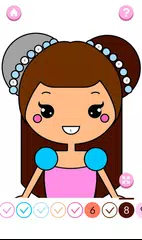 Descargar APK de Niñas Juegos para Colorear - Girls Color by Number