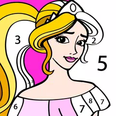 Princess Coloring by Number XAPK download