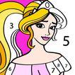 ”Princess Coloring by Number