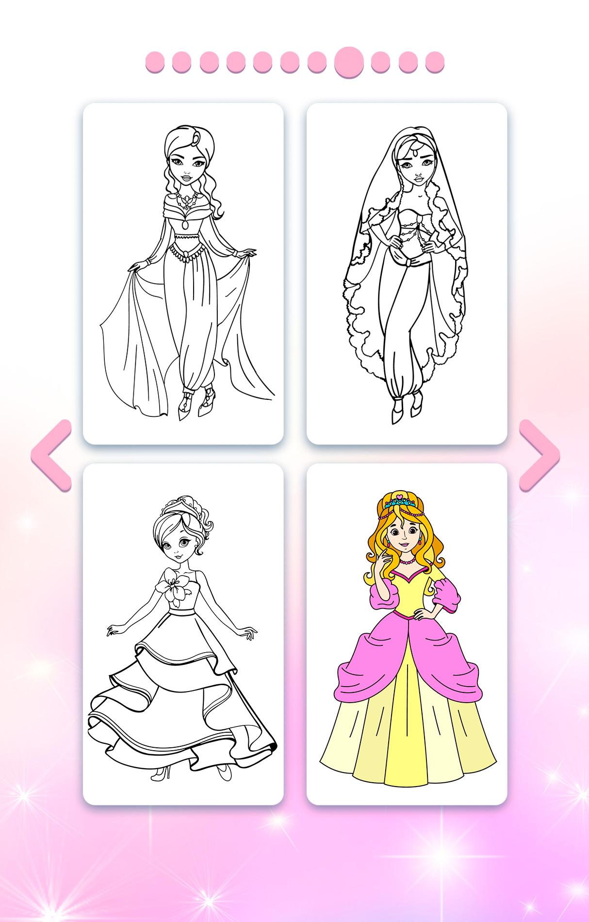 Princess Color by Number – Princess Coloring Book APK 220.220.220.20 for ...