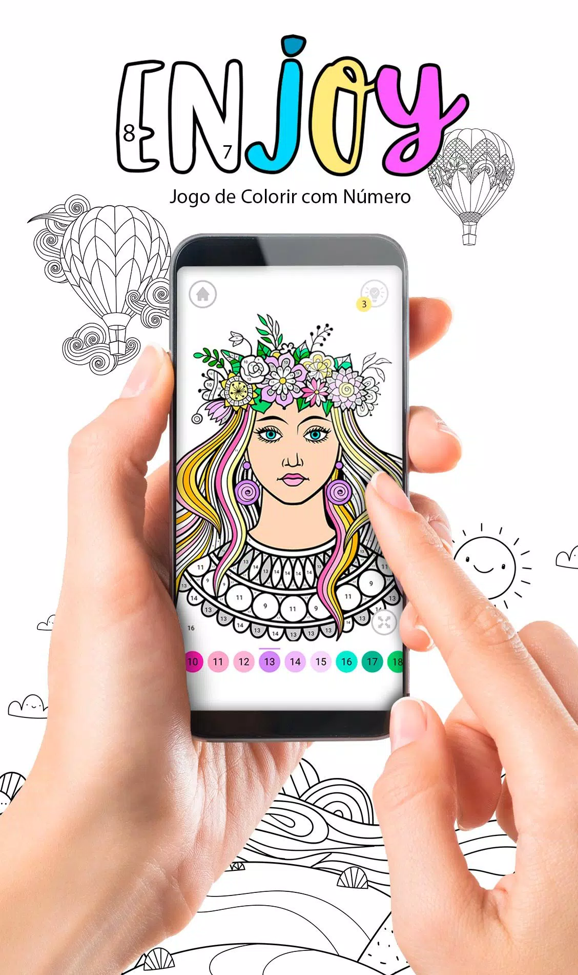 Download do APK de Divirta colorindo por número para Android