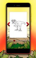 Dinosaur Coloring Book syot layar 1