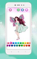 Fairy Coloring Pages syot layar 2