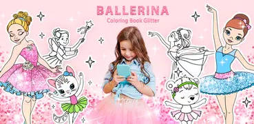 Bailarino para Colorir Glitter