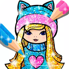 Girls Color Book with Glitter APK download