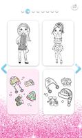 Girls Color Book with Glitter 截图 1