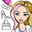 ”Fashion Coloring Book Glitter