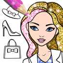 Fashion Coloring Book Glitter aplikacja