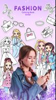 Fashion Coloring Book Glitter โปสเตอร์