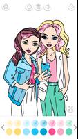 برنامه‌نما Fashion Coloring Book Glitter عکس از صفحه