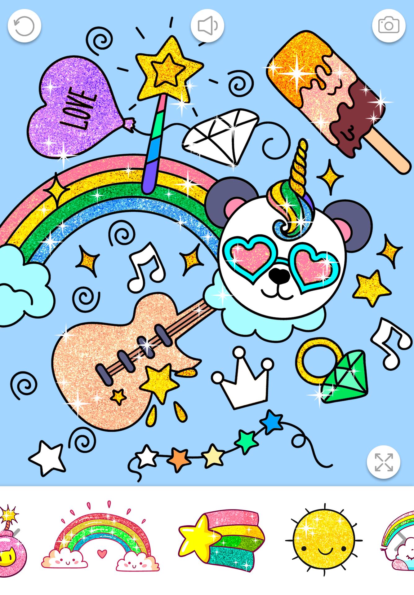 Download Kawaii Coloring Book Glitter For Android Apk Download