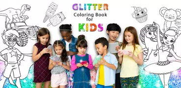 Glitter Coloring Game for Kids