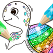 Glitter Coloring Game for Kids icône