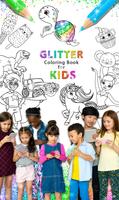 Glitter Coloring Game for Kids-poster