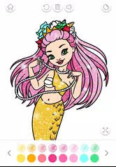 Mermaid Coloring Page Glitter XAPK download