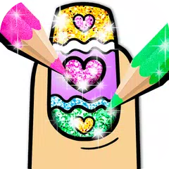 Nail Art Color – Glitter Girls Coloring Book APK download