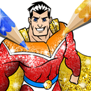 Superhero Coloring Book Glitter: Kids Games APK