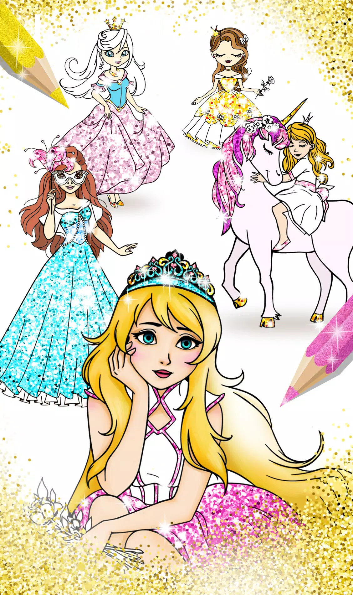 Download do APK de Princesa Para Colorir Glitter para Android