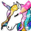 Unicorn Coloring Book Glitter