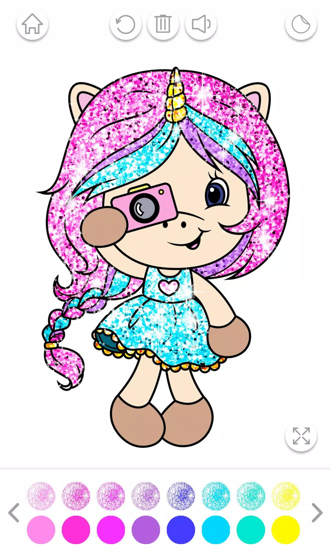 Unicórnio Para Colorir Glitter - Baixar APK para Android