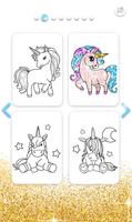 Unicorn Coloring Book Glitter تصوير الشاشة 1