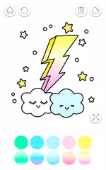 Descargar XAPK de Kawaii Pintar Gradient: Juego