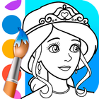 Princess Coloring Pages icône