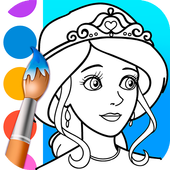 Princess Coloring Pages ไอคอน