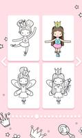 Cute Princess Coloring Book تصوير الشاشة 1