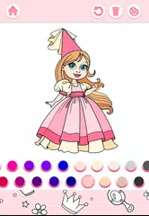 Cute Princess Coloring Book アプリダウンロード