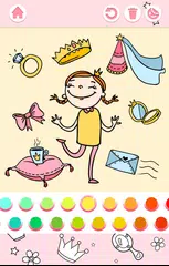 Cute Princess Coloring Book アプリダウンロード
