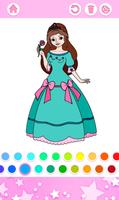 Princess Girls Coloring Book اسکرین شاٹ 2