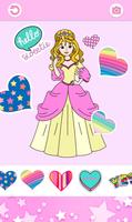 Princess Girls Coloring Book syot layar 3