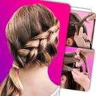 Hairstyles step by step أيقونة