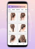 Hairstyles step by step تصوير الشاشة 1