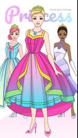 Princess Dress Up & Coloring poster