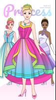 Vestir-se e Colorir Princesa Cartaz